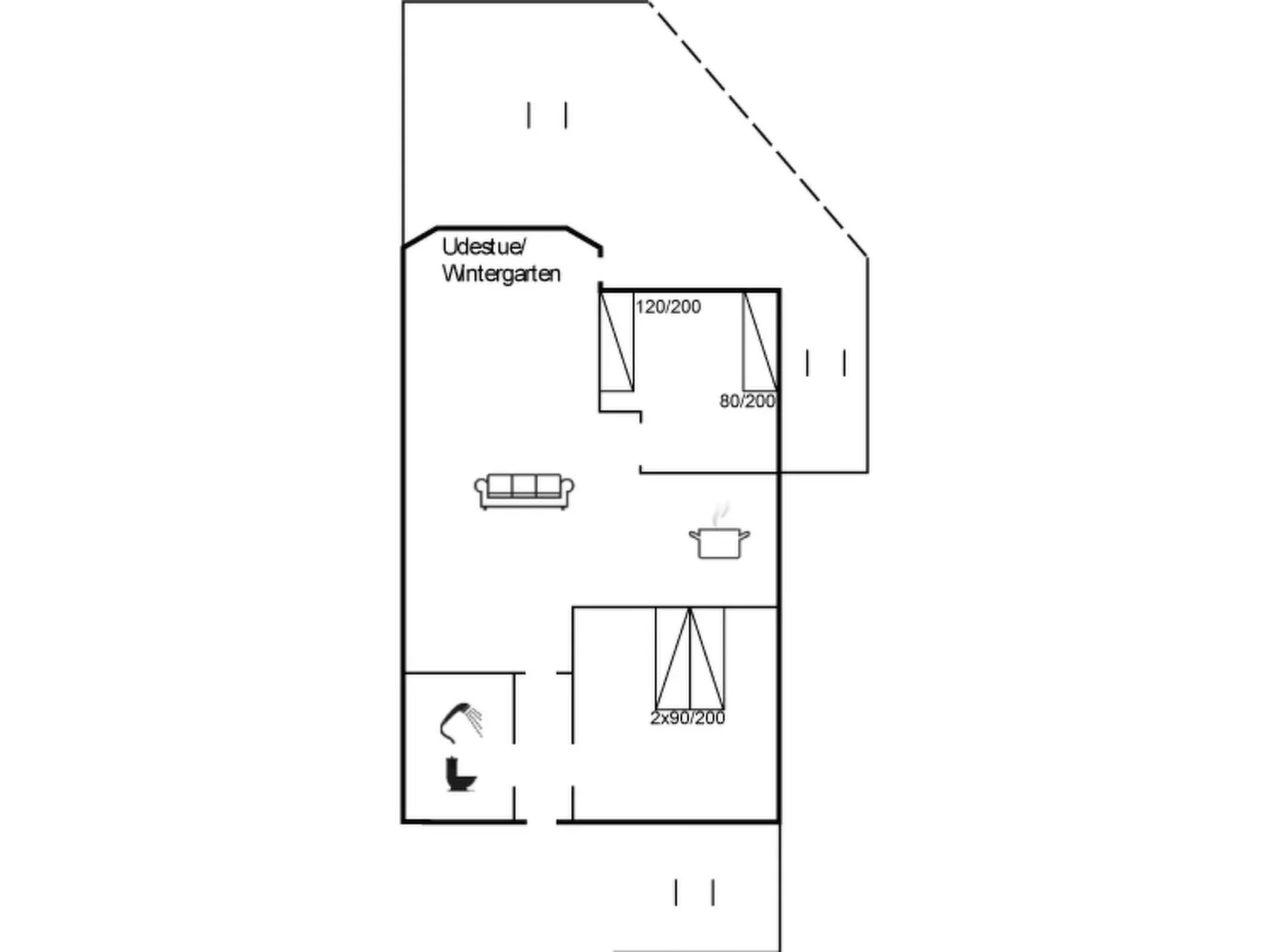 "Sighmar" - 900m from the sea-Inside