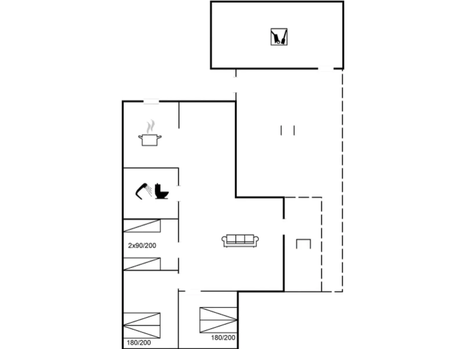 "Hjalmsvider" - 1km from the sea-Inside