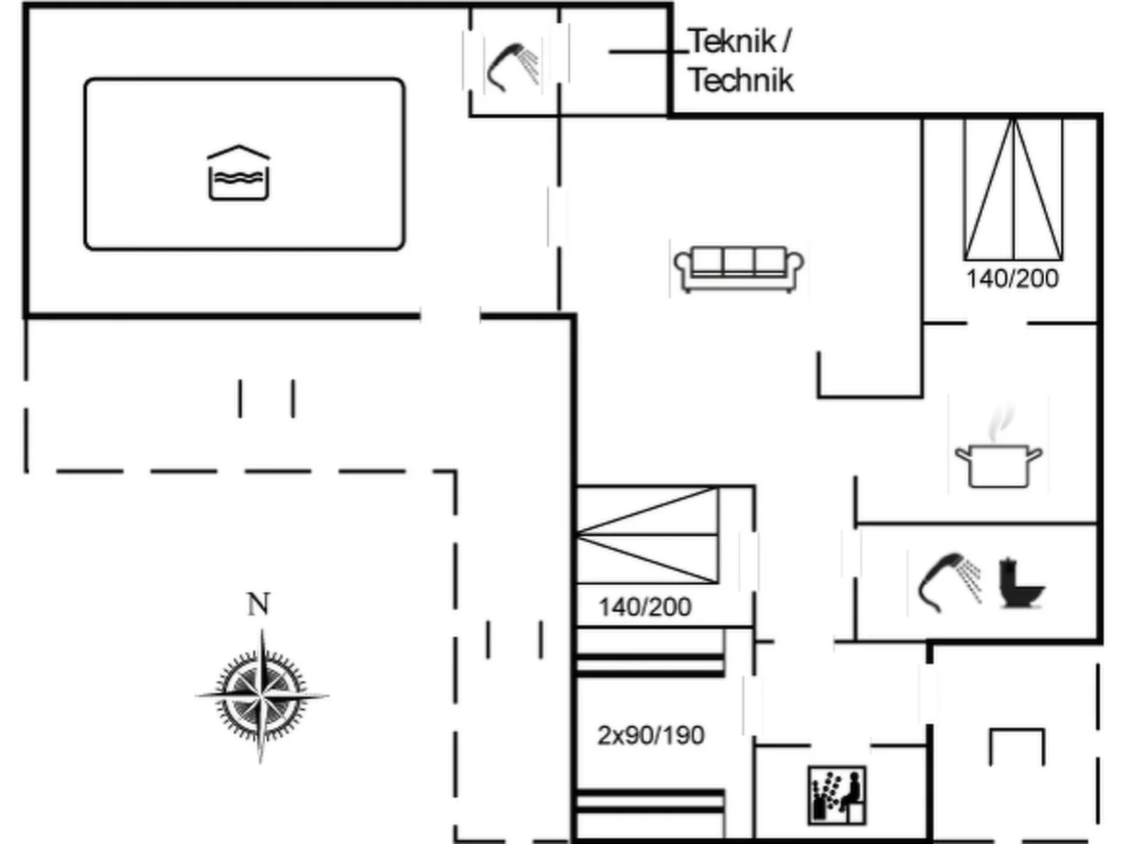 "Yorik" - 800m from the sea-Inside
