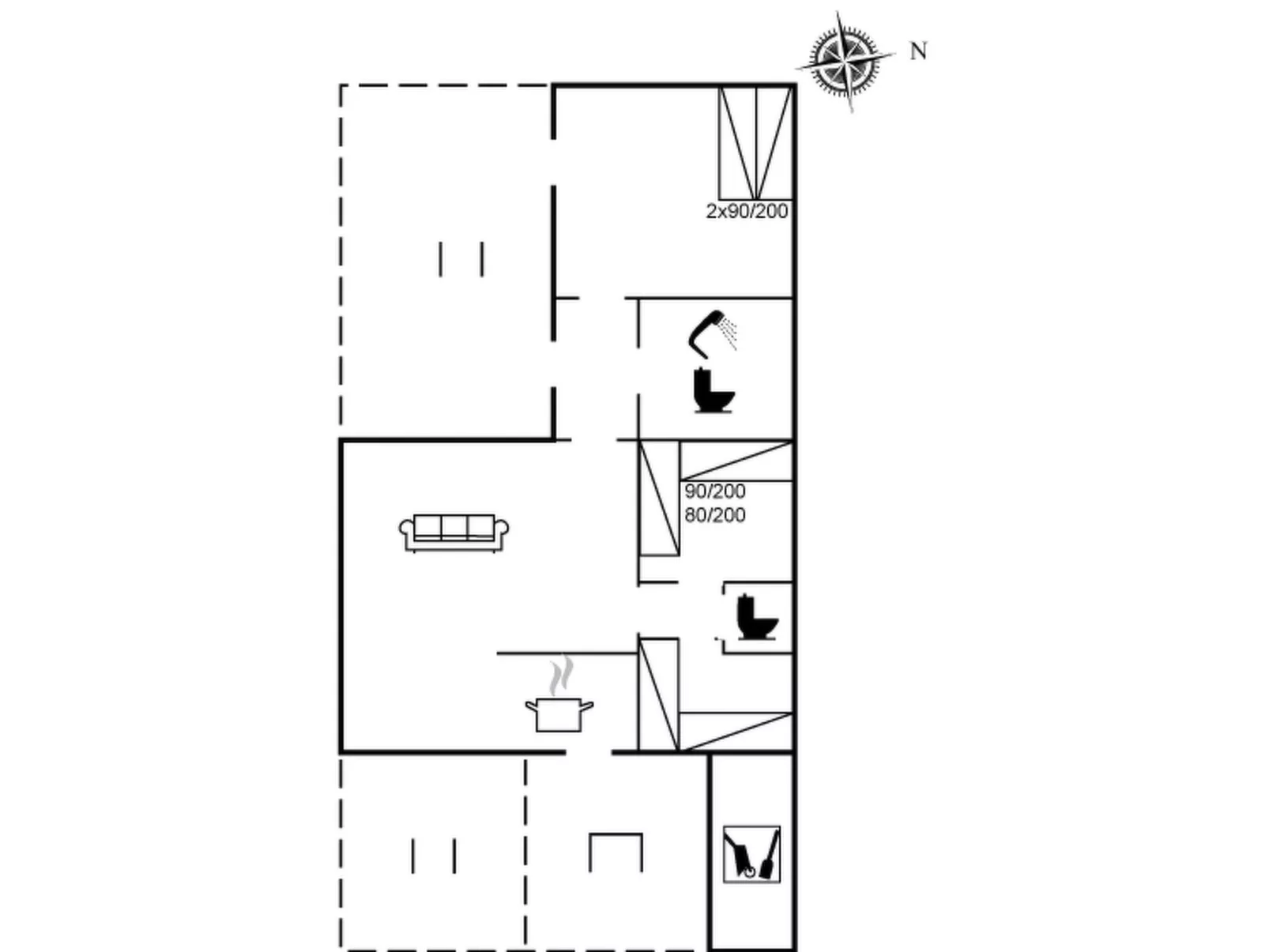 "Ahti" - 900m from the sea-Inside