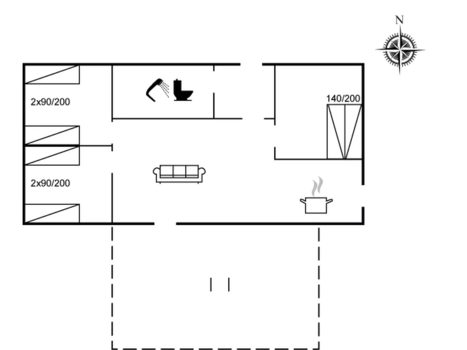 "Andriana" - 600m from the sea-Inside