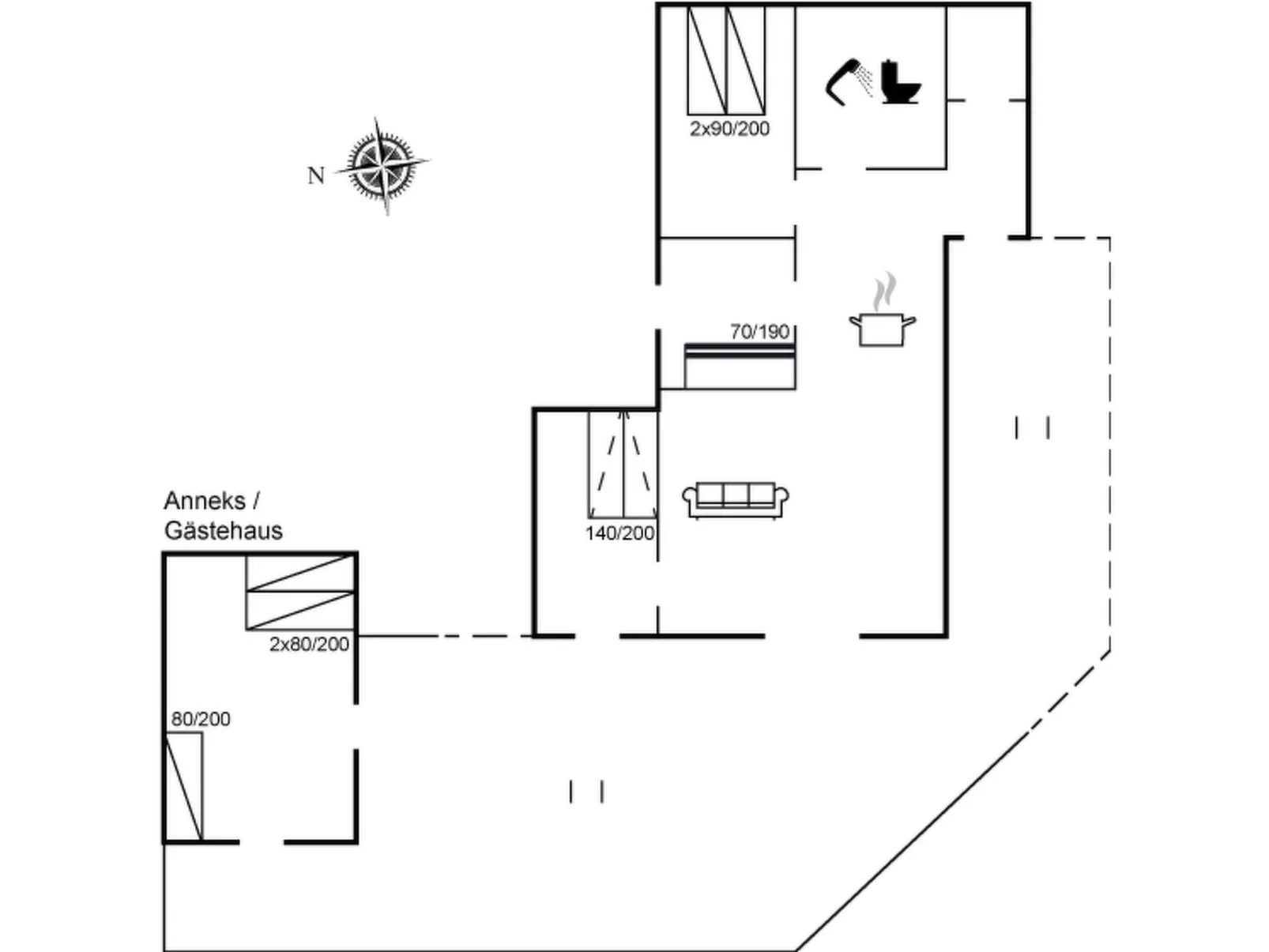 "Aviana" - 175m from the sea-Inside