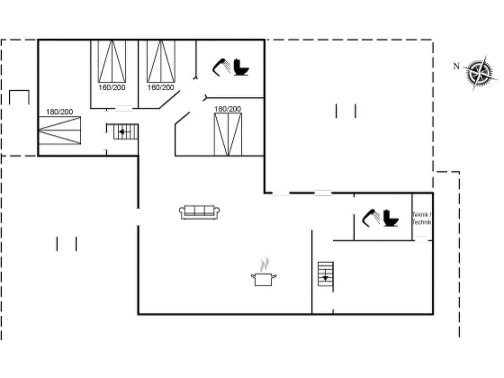 "Fridhild" - 1.5km from the sea-Inside