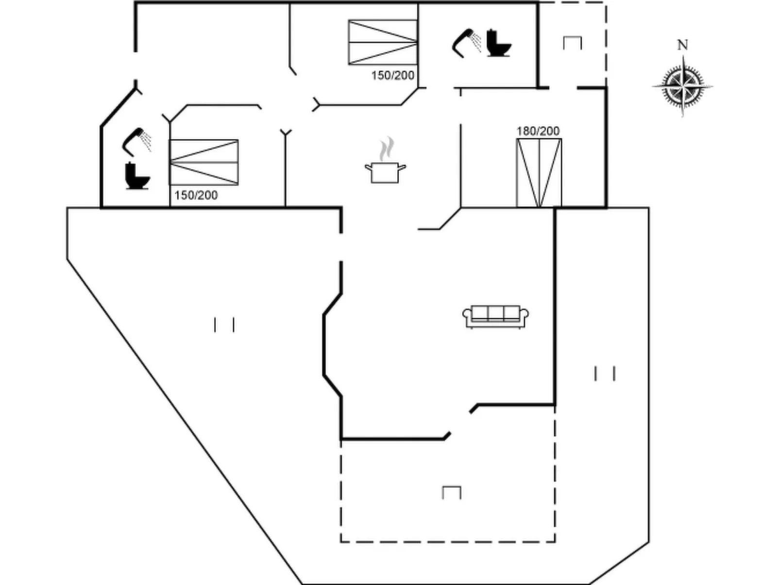 "Fam" - 300m from the sea-Inside