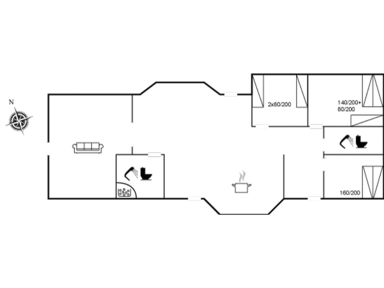 "Amalia" - 500m from the sea-Inside