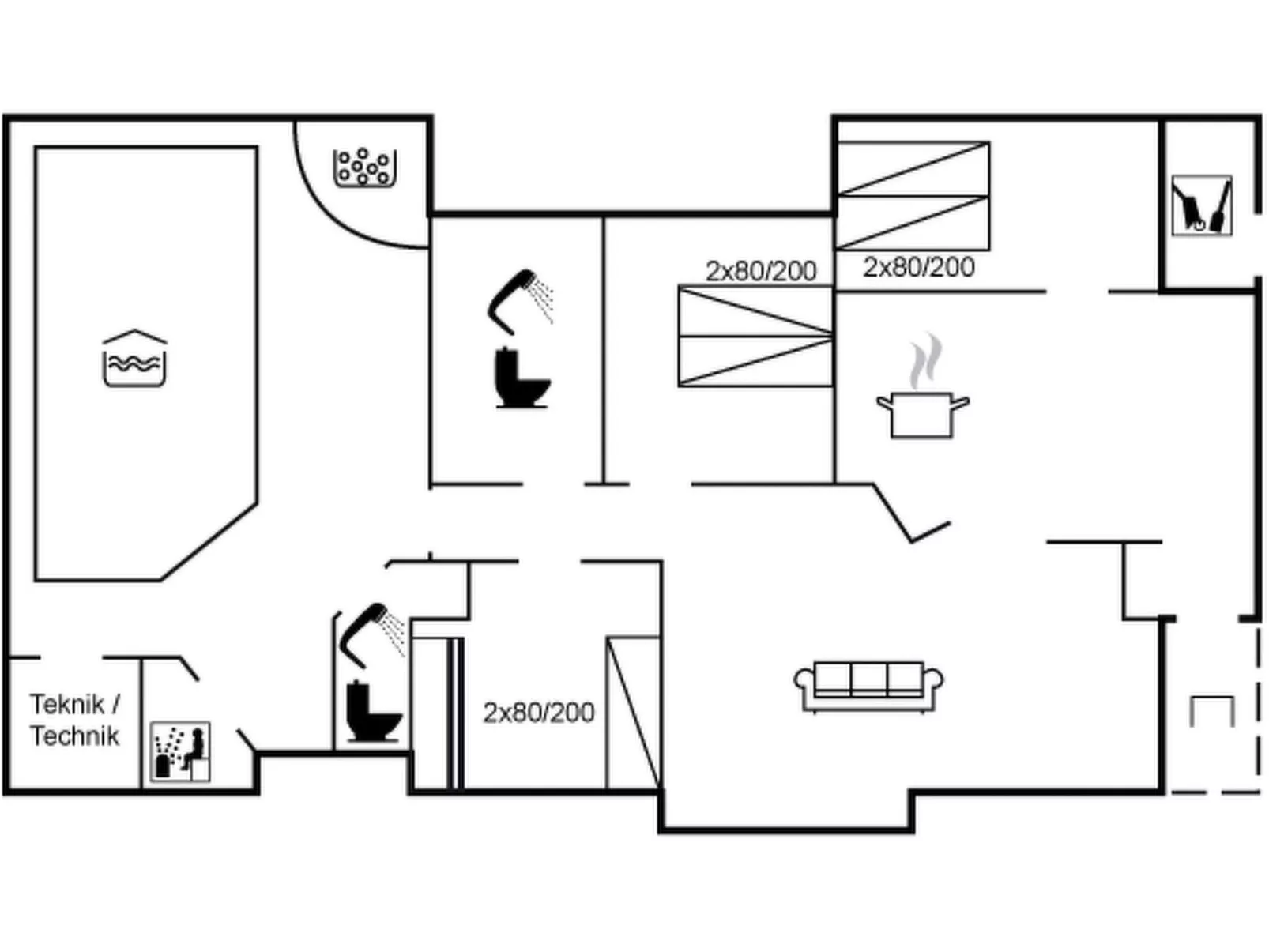 "Randulf" - 450m from the sea-Inside