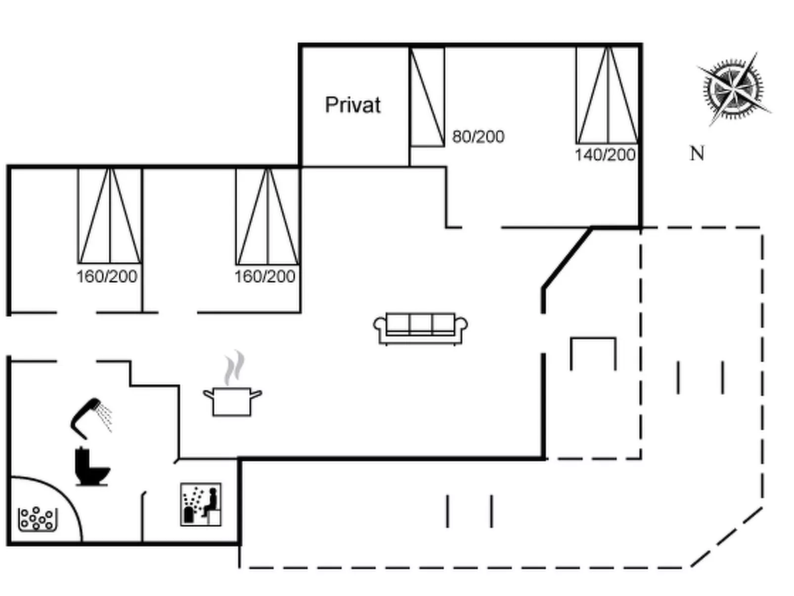 "Emeli" - 1.3km from the sea-Inside