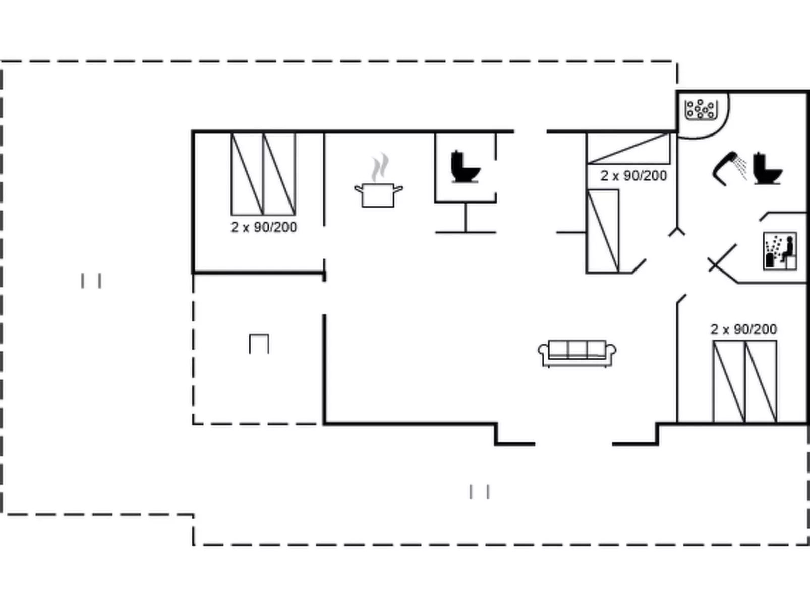 "Marielouise" - 900m from the sea-Inside