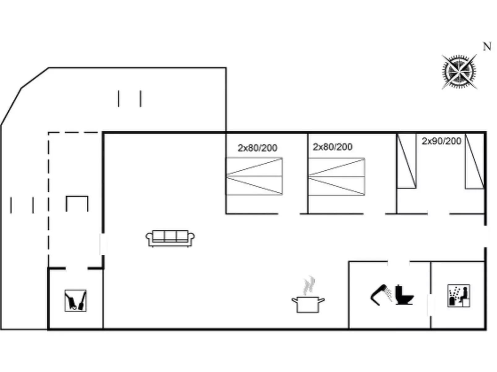 "Esir" - 800m from the sea-Inside