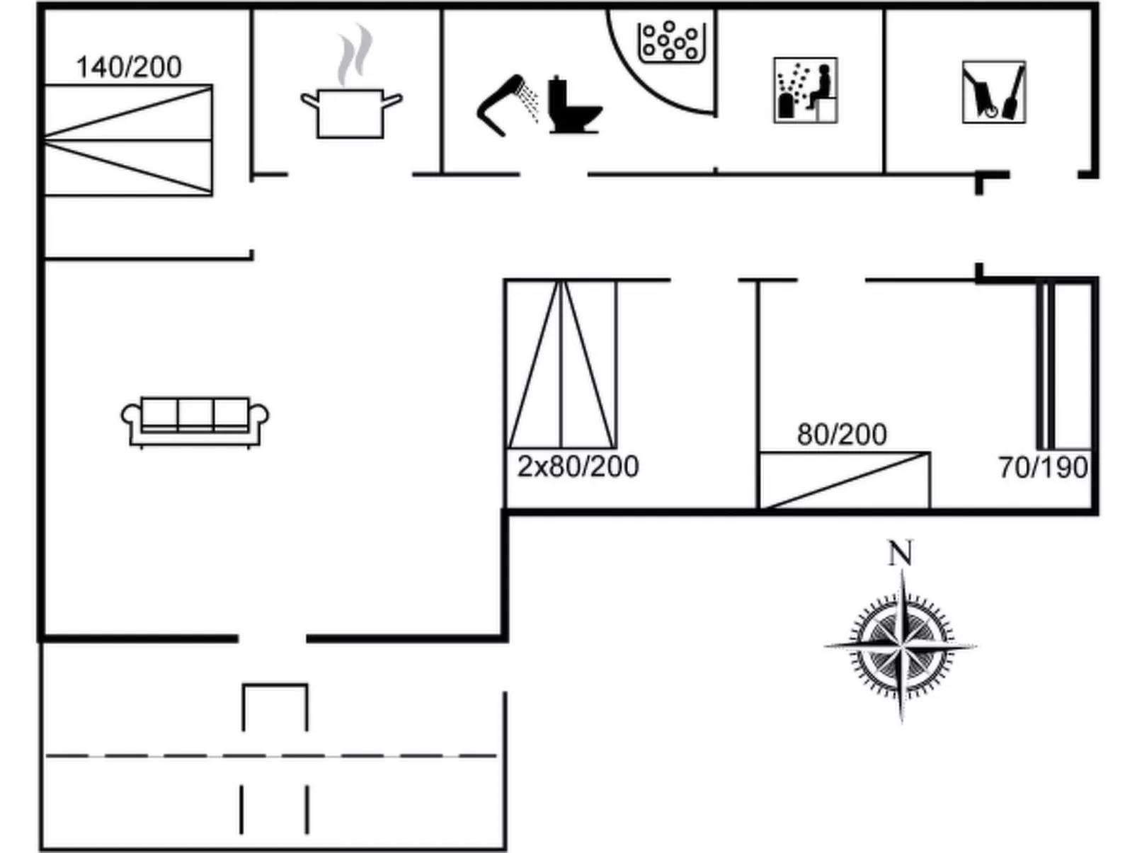 "Valia" - 400m to the inlet-Inside