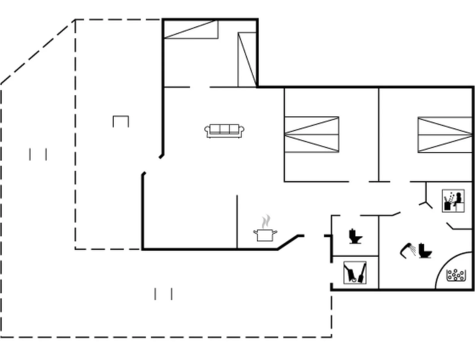 "Hilke" - 850m from the sea-Inside