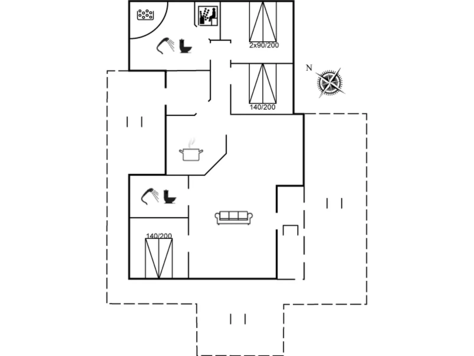 "Edger" - 2.3km from the sea-Inside
