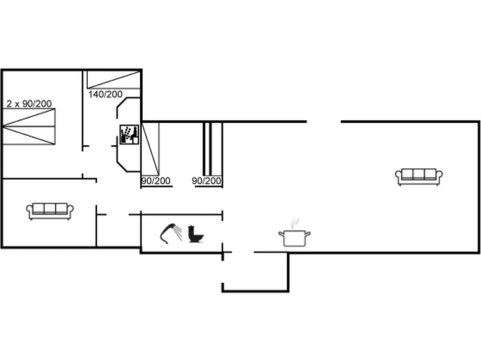 "Wiebke" - 200m from the sea-Inside