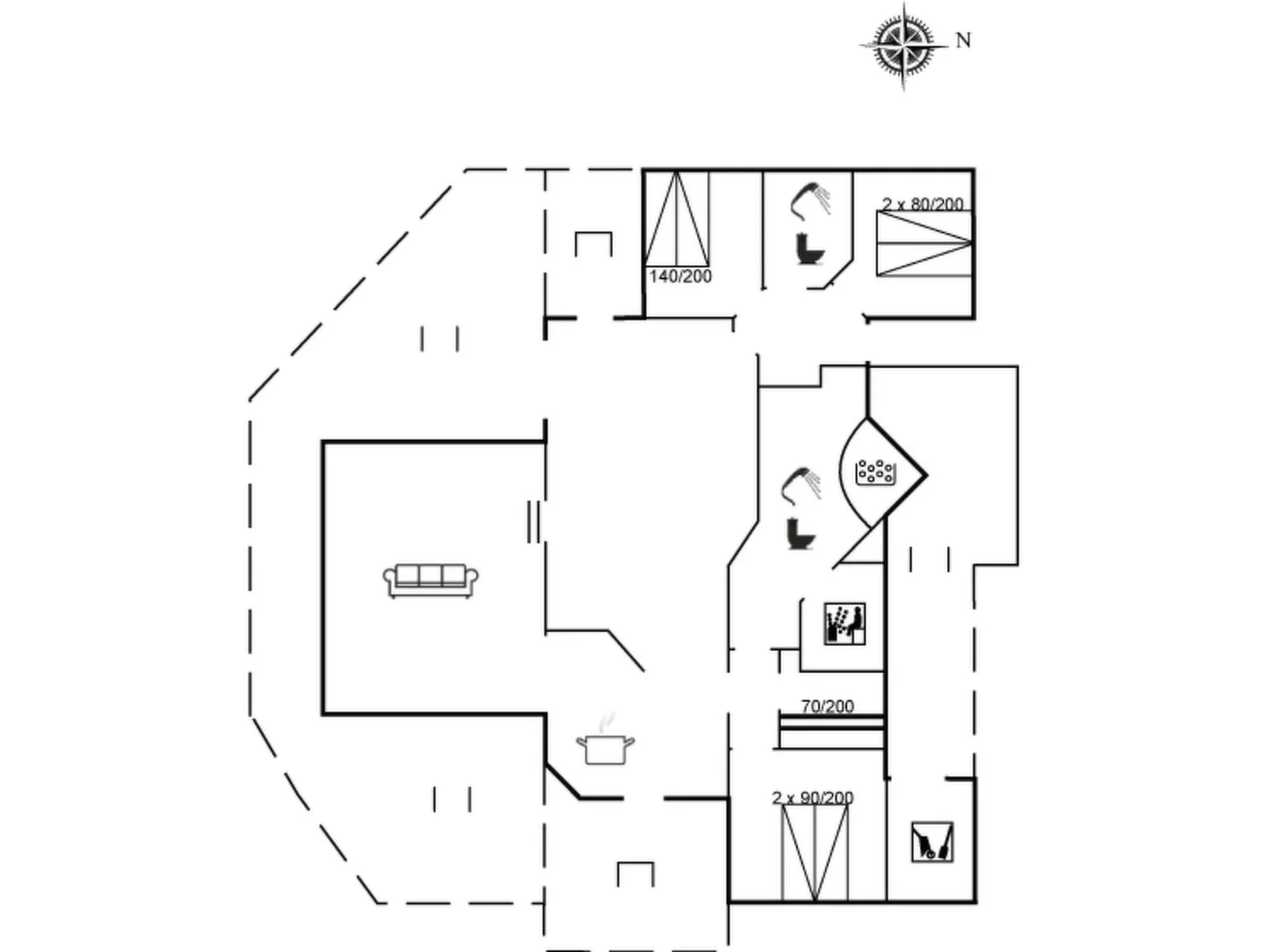 "Hildburg" - 1.5km from the sea-Inside
