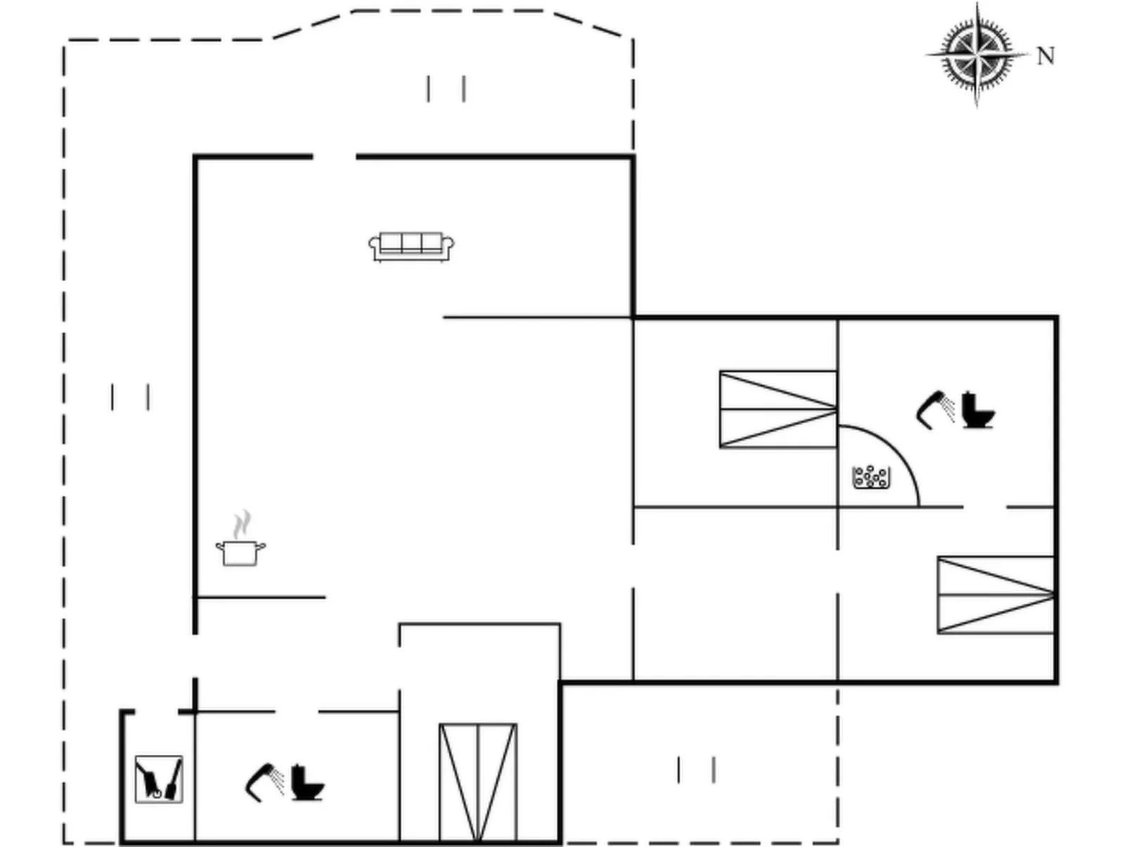 "Vetle" - 2.8km from the sea-Inside