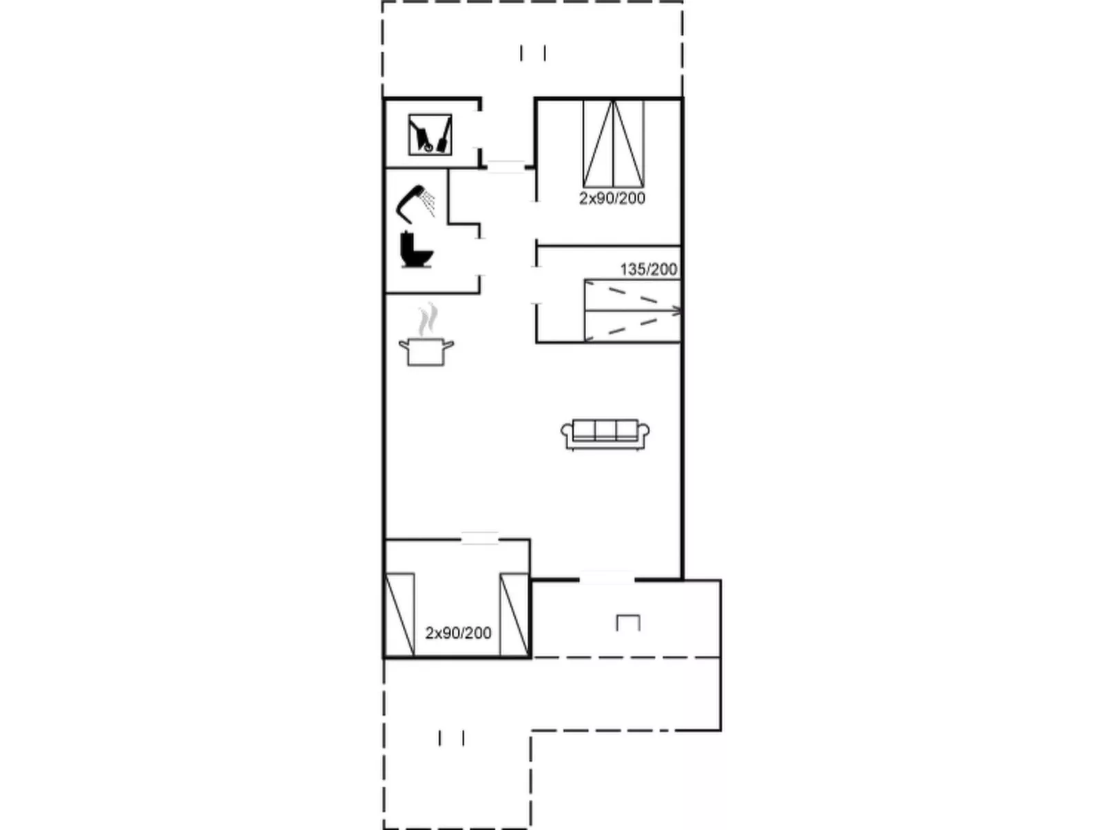 "Myriam" - 200m from the sea-Inside