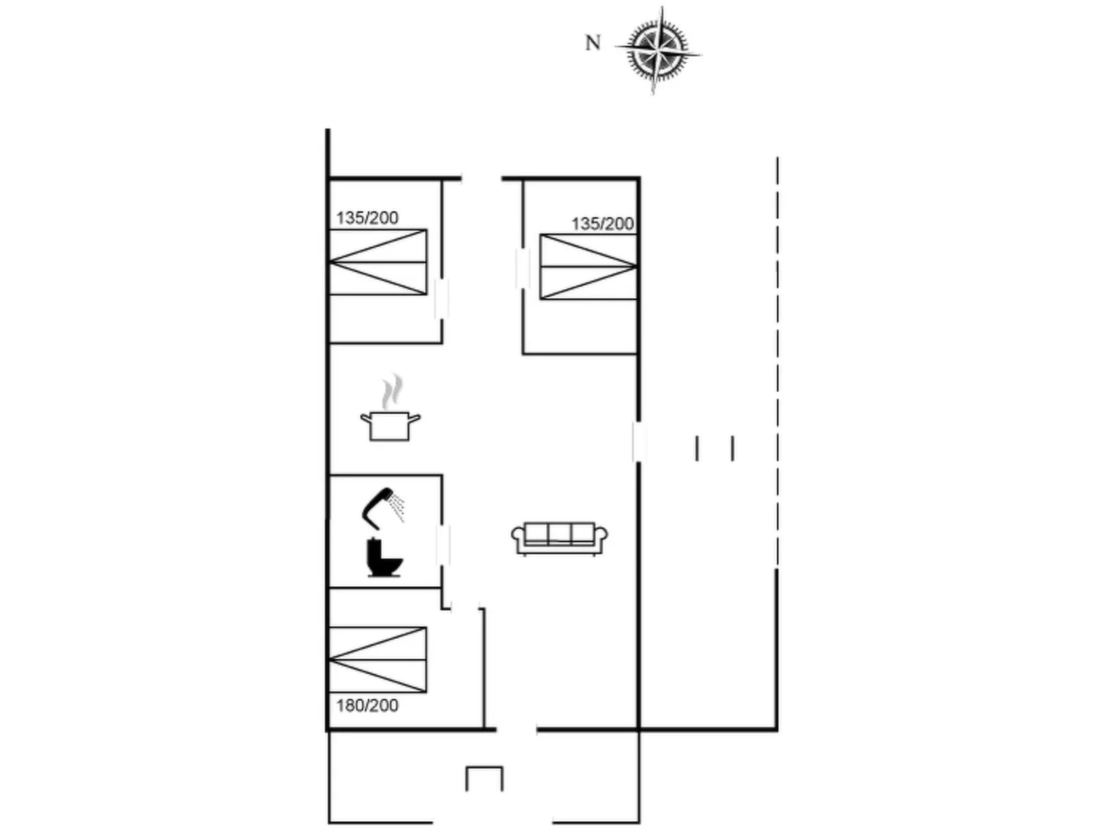 "Elise" - 800m from the sea-Inside
