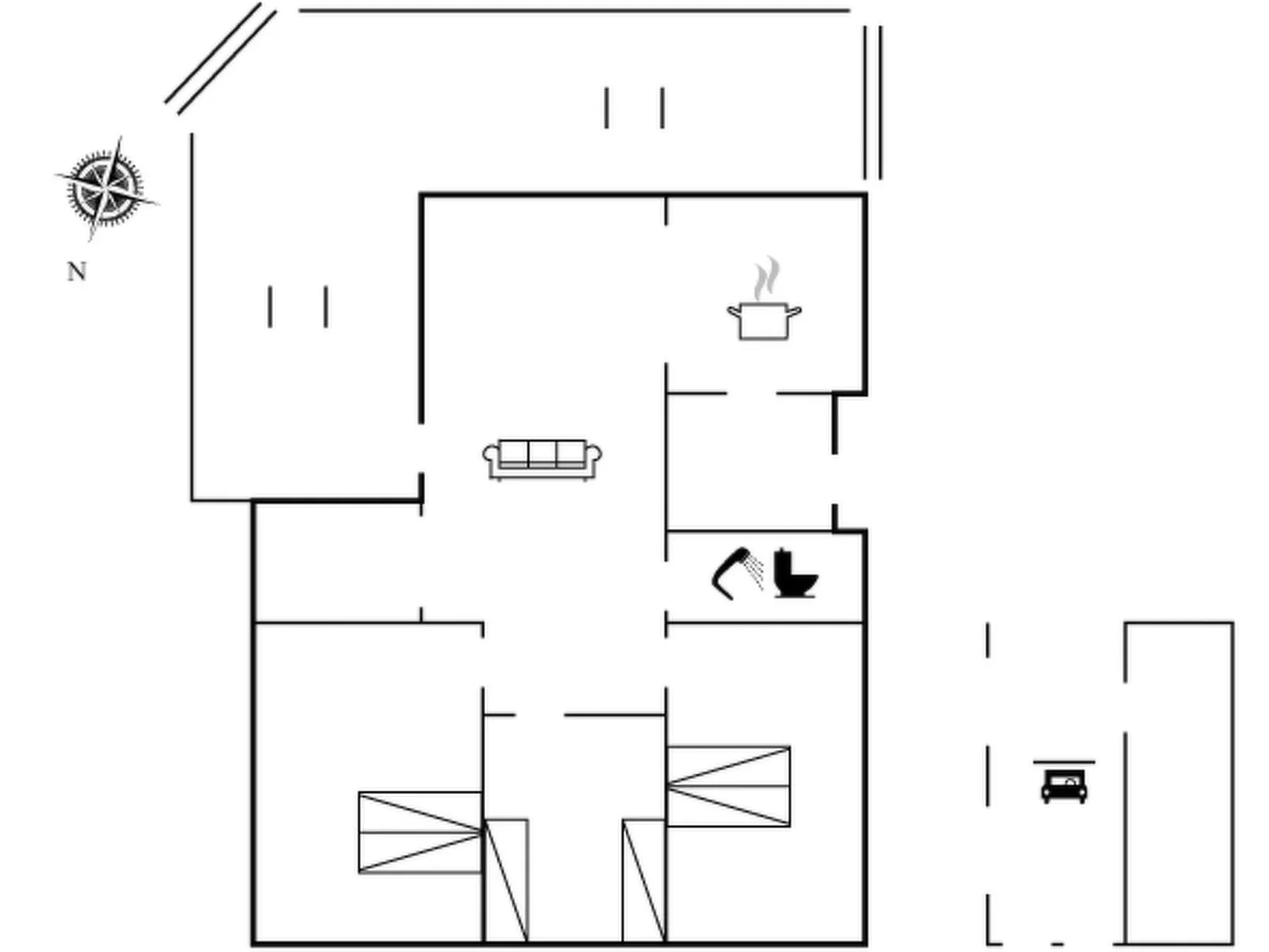 "Mainio" - 800m from the sea-Inside