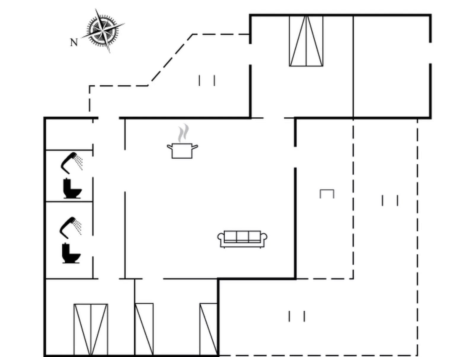 "Delco" - 200m from the sea-Inside