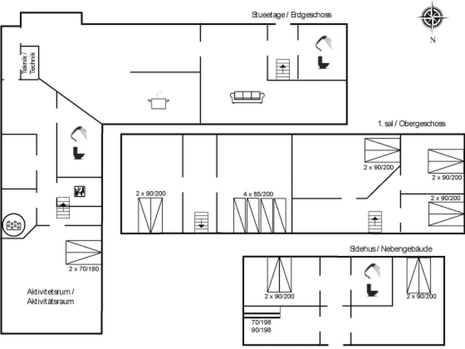 "Answald" - 250m from the sea-Dedans