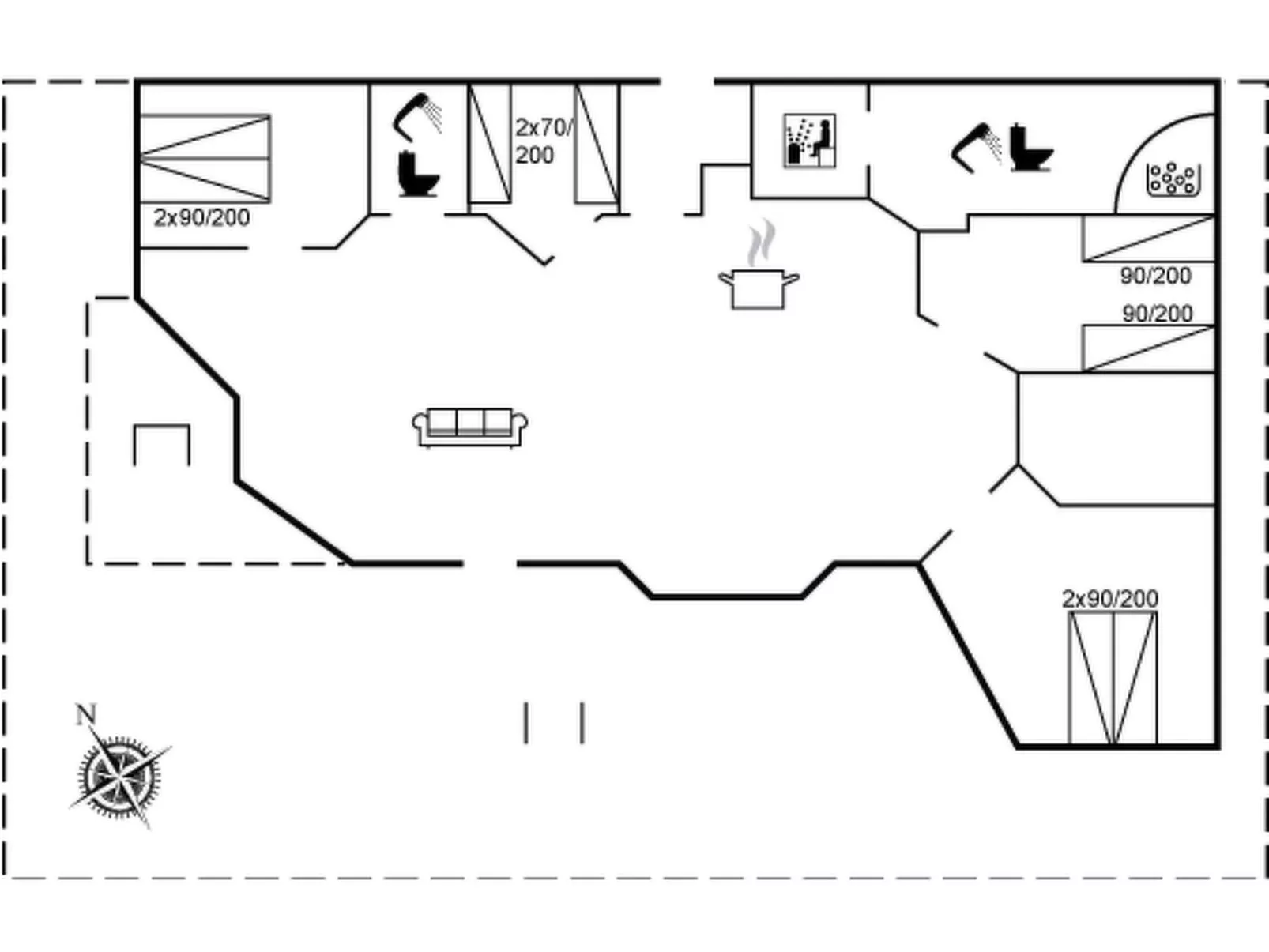 "Orpah" - 2.5km from the sea-Inside