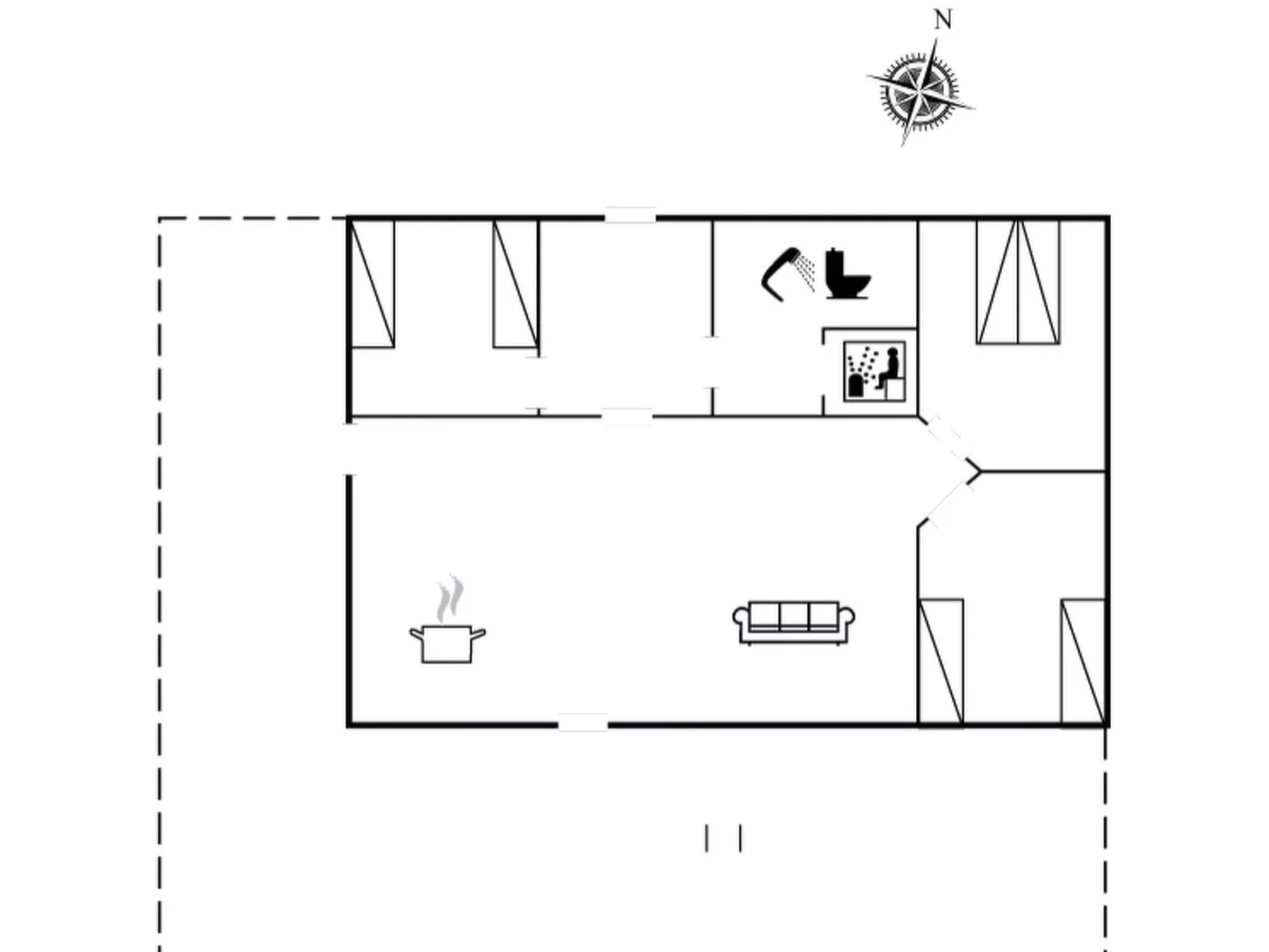 "Filimena" - 350m from the sea-Inside