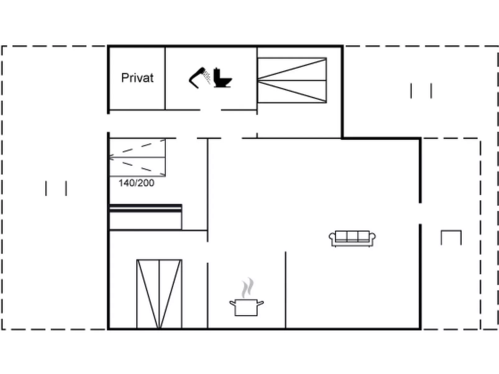 "Thrineke" - 200m from the sea-Inside