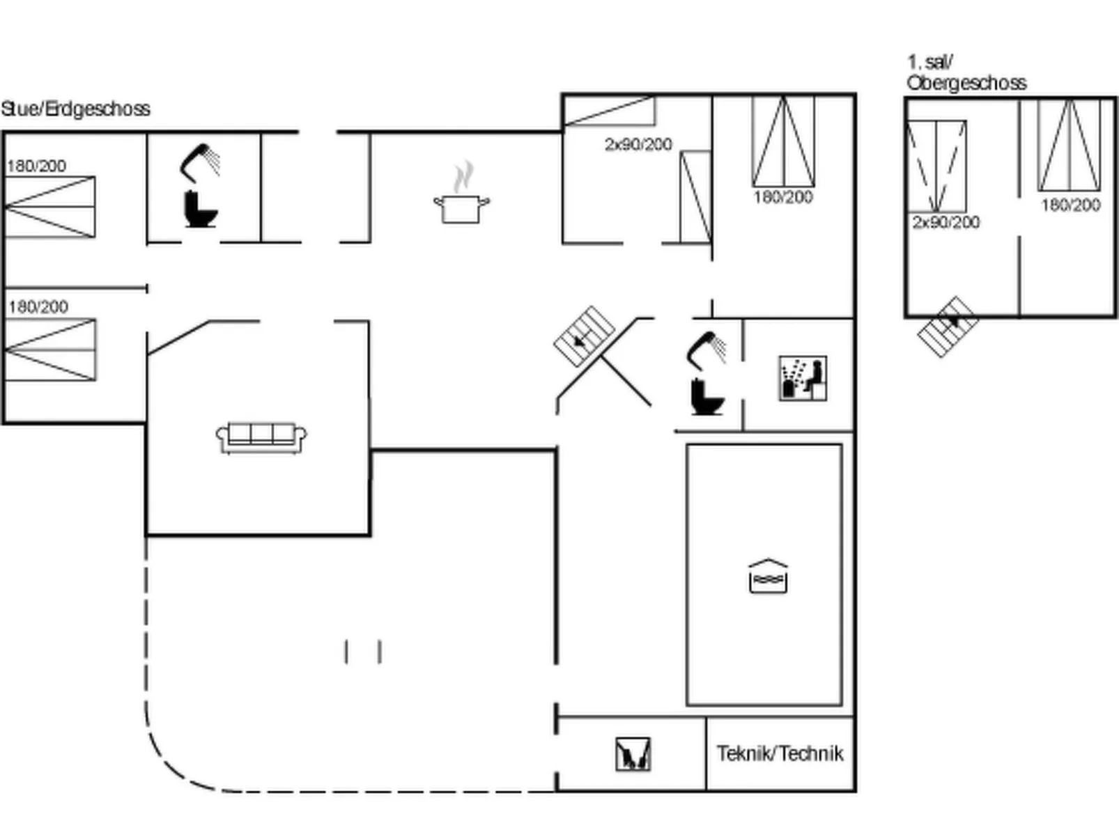 "Ellanor" - 1km from the sea-Inside