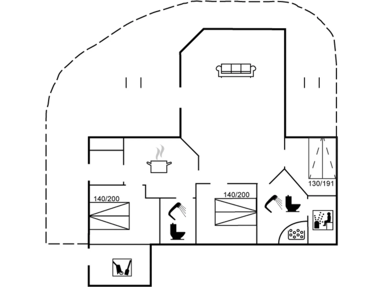 "Alia" - 250m from the sea-Inside