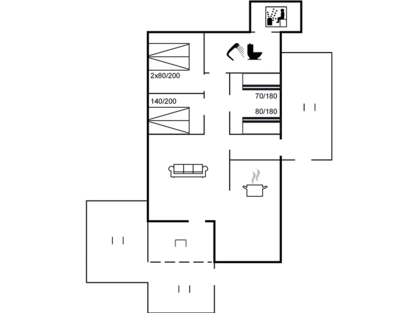 "Taina" - 1.1km from the sea-Inside