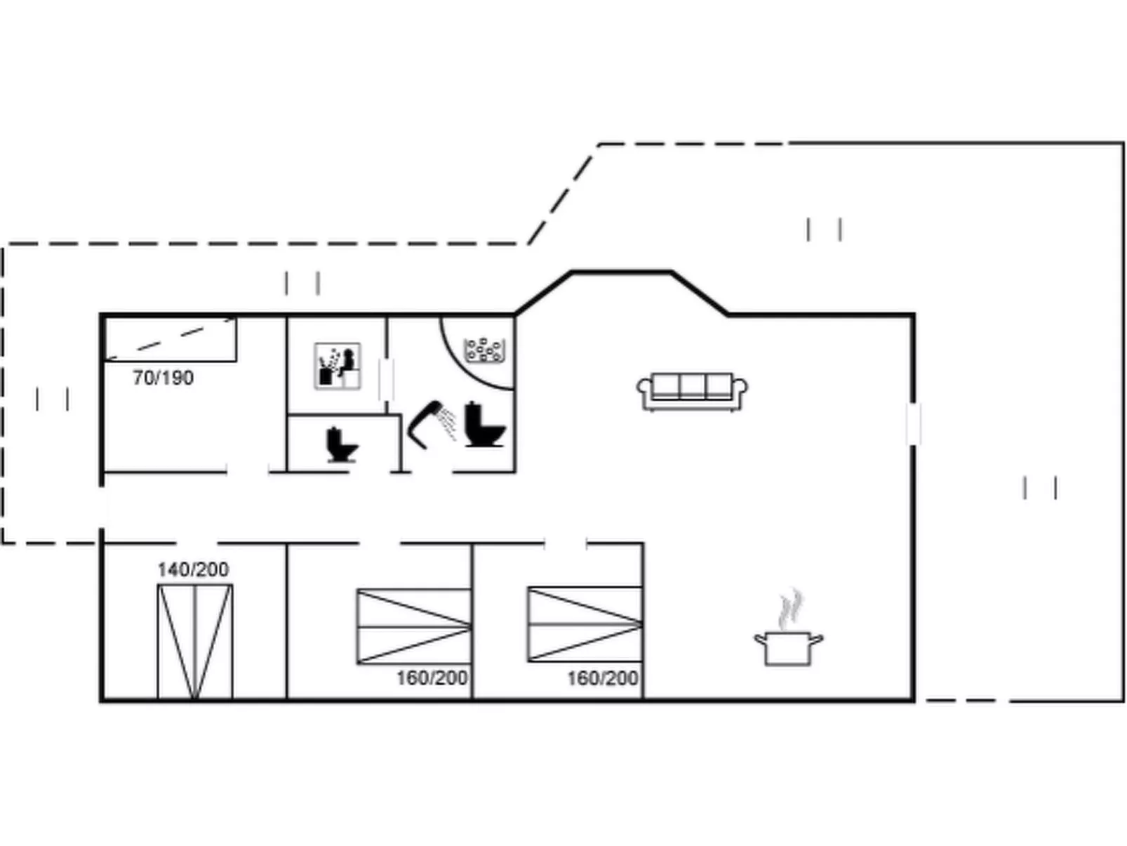 "Anya" - 650m from the sea-Inside