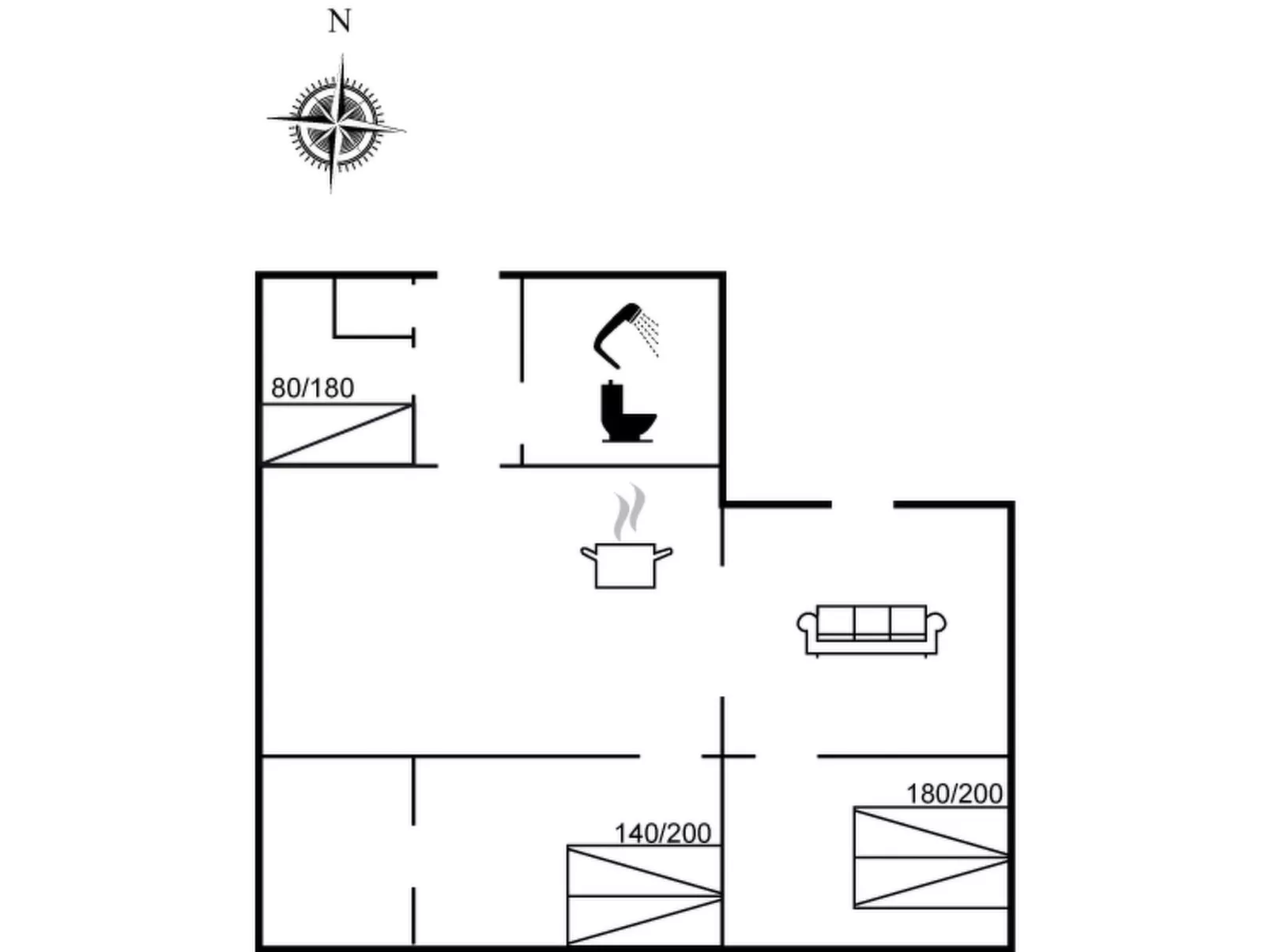 "Arnke" - 125m from the sea-Inside