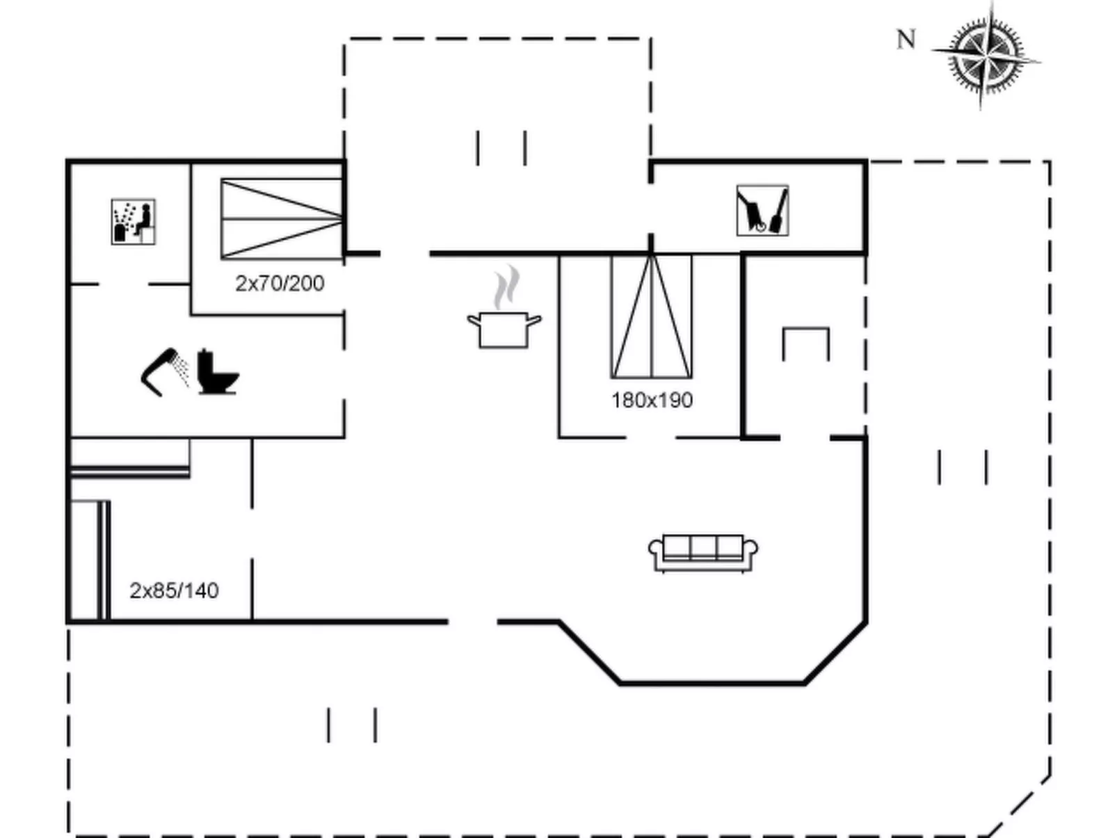 "Lazorka" - 450m from the sea-Inside