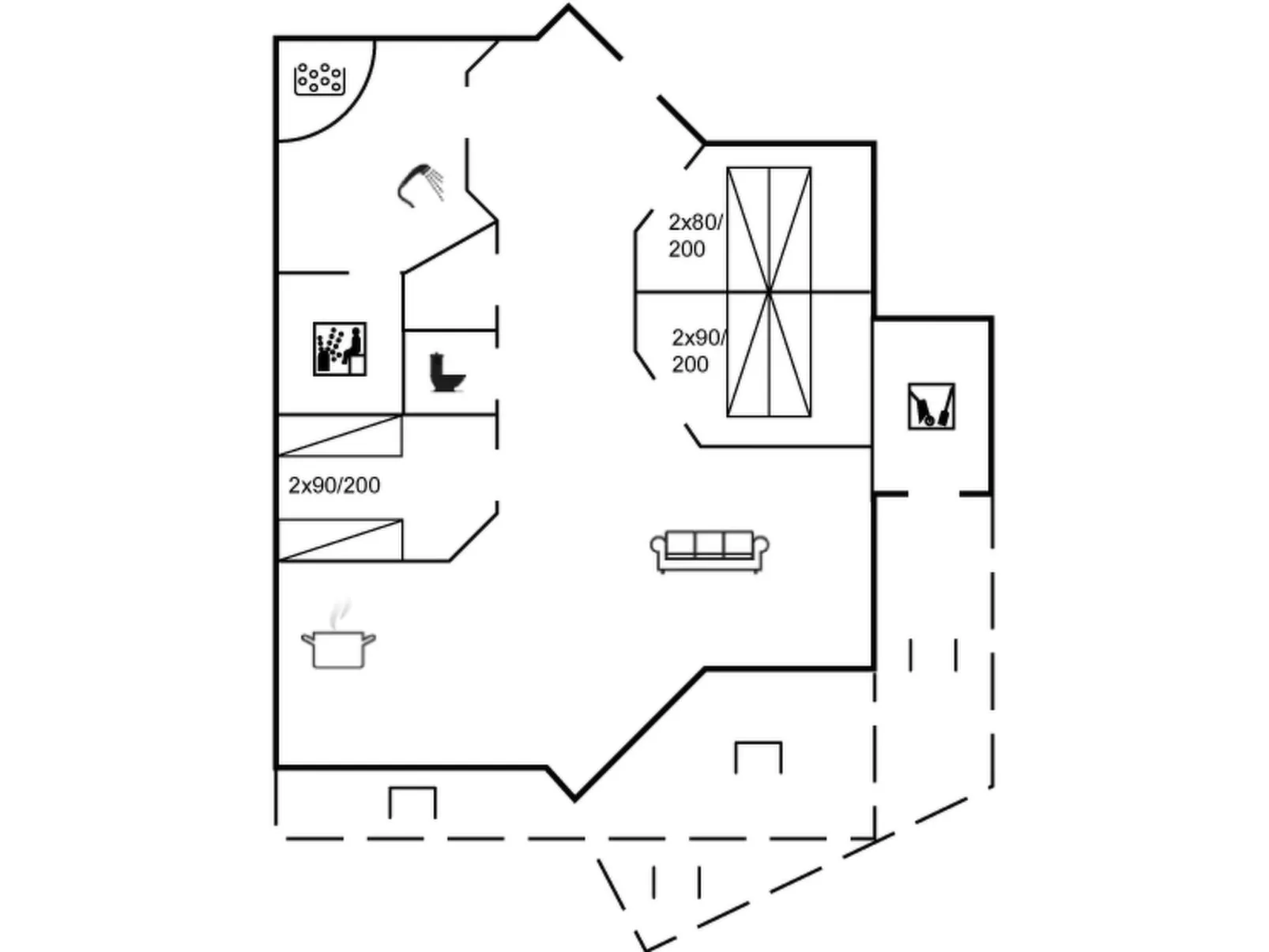 "Solina" - 500m from the sea-Inside