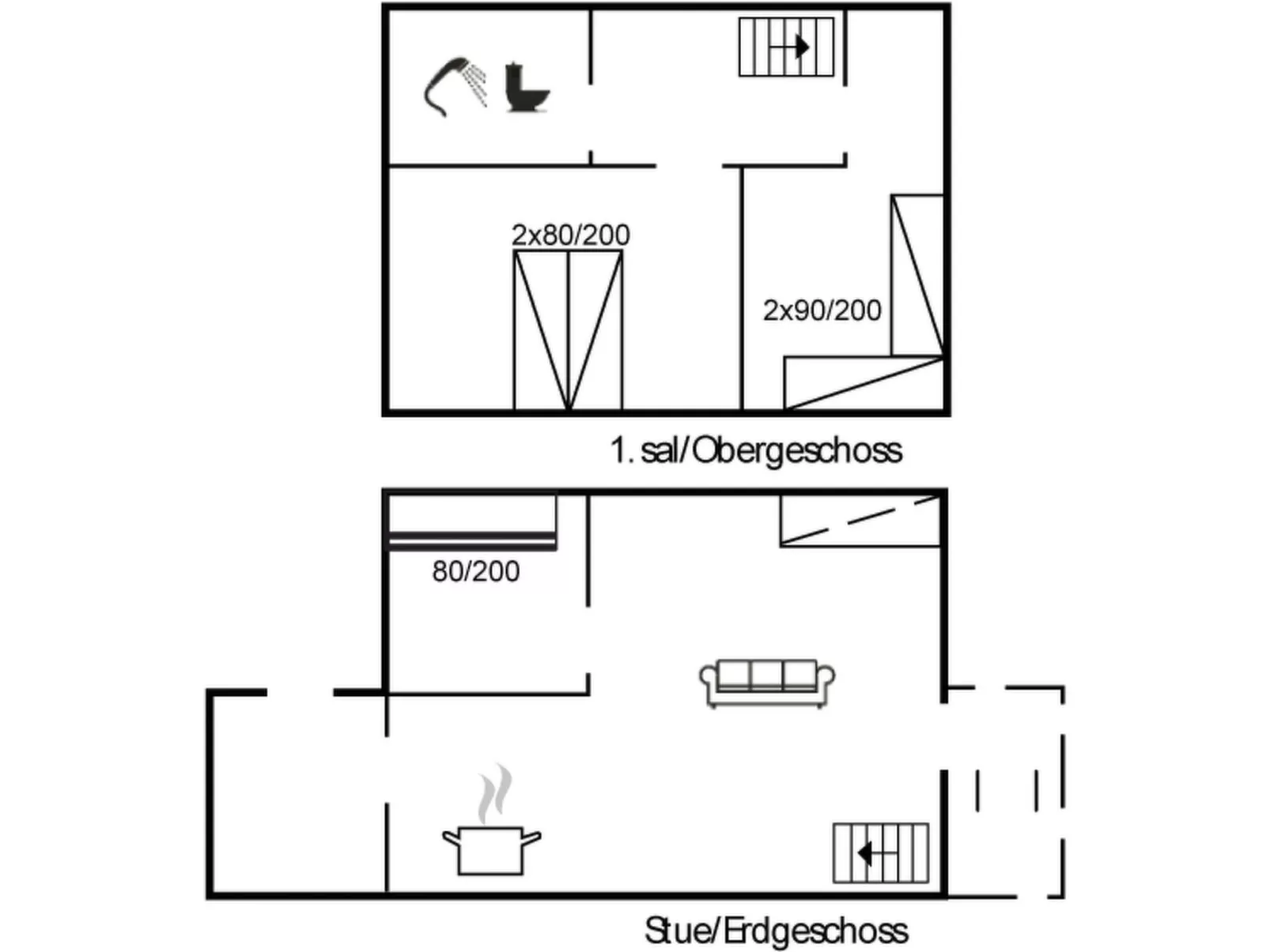 "Alvild" - 2.3km from the sea-Inside