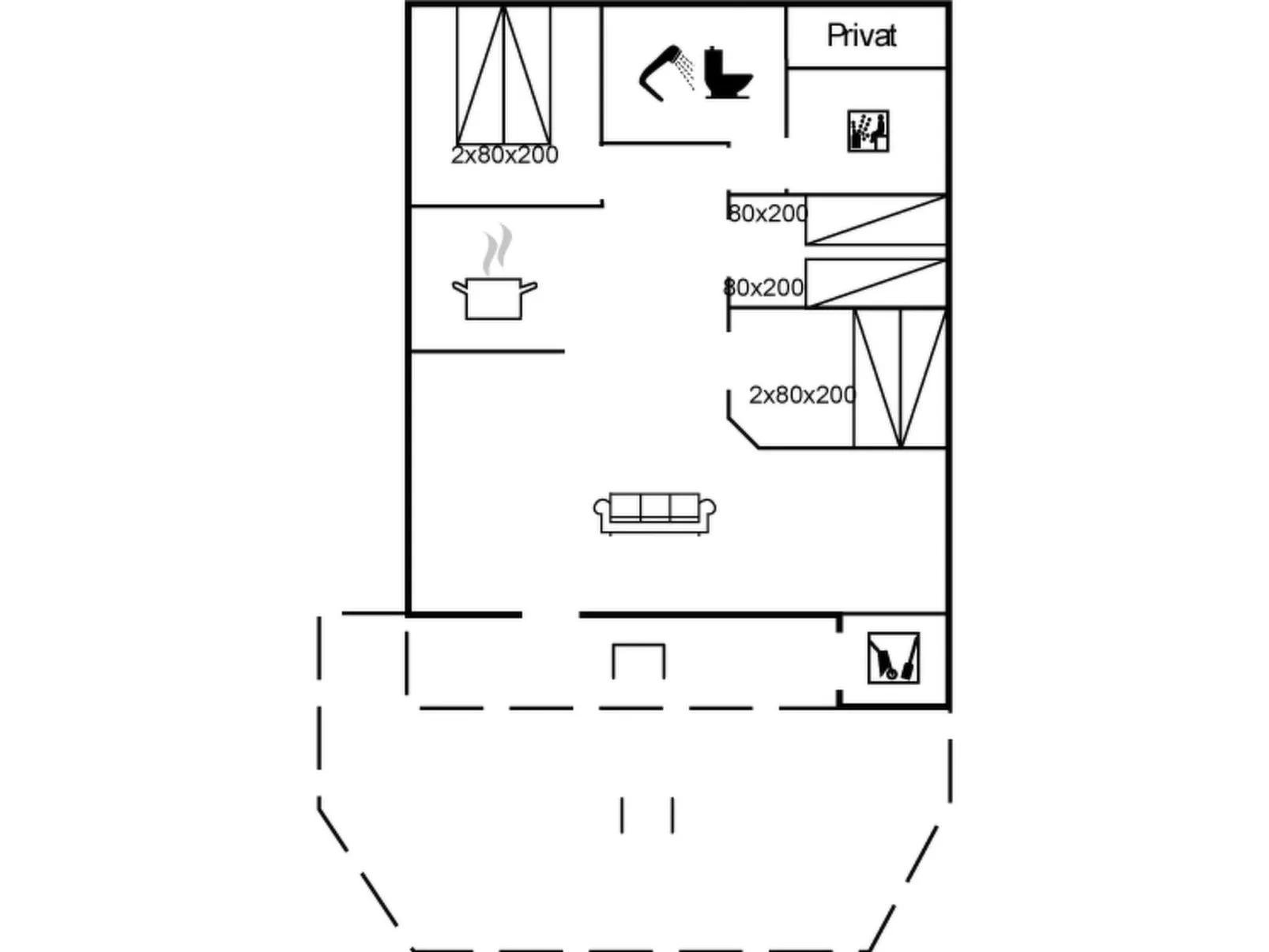 "Kabbi" - 2.6km from the sea-Inside