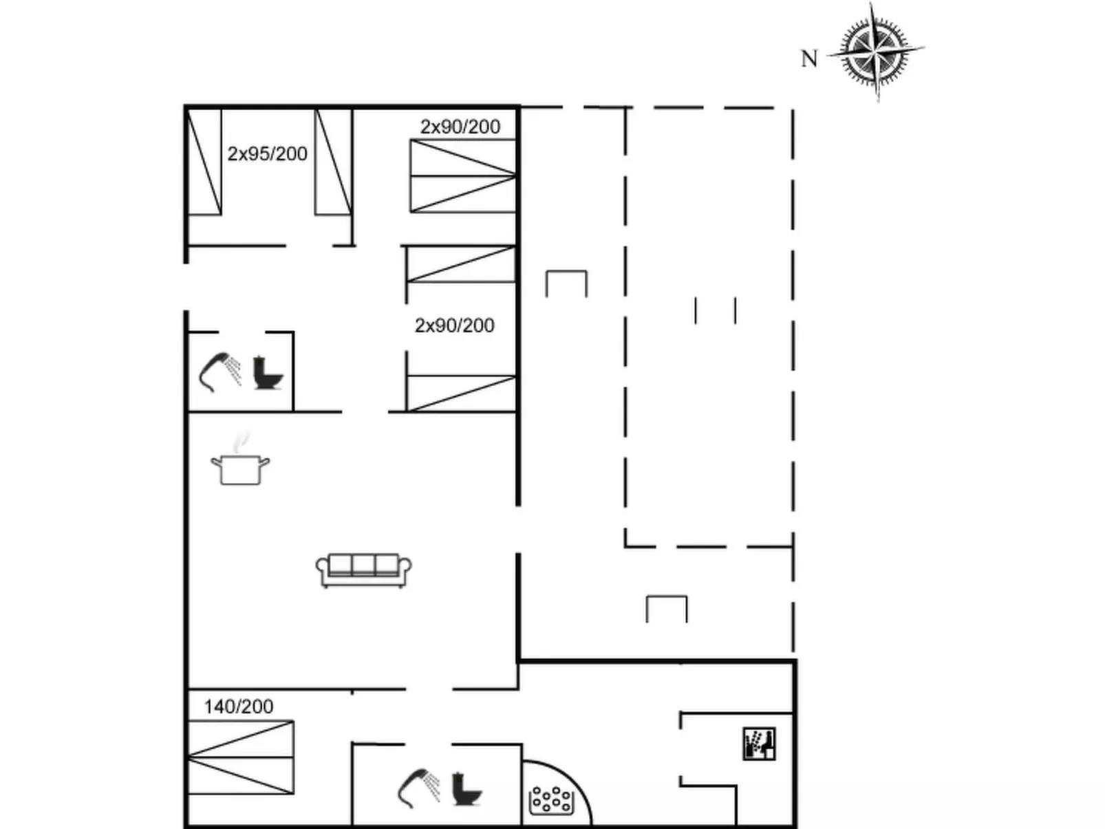 "Sitta" - 400m from the sea-Inside