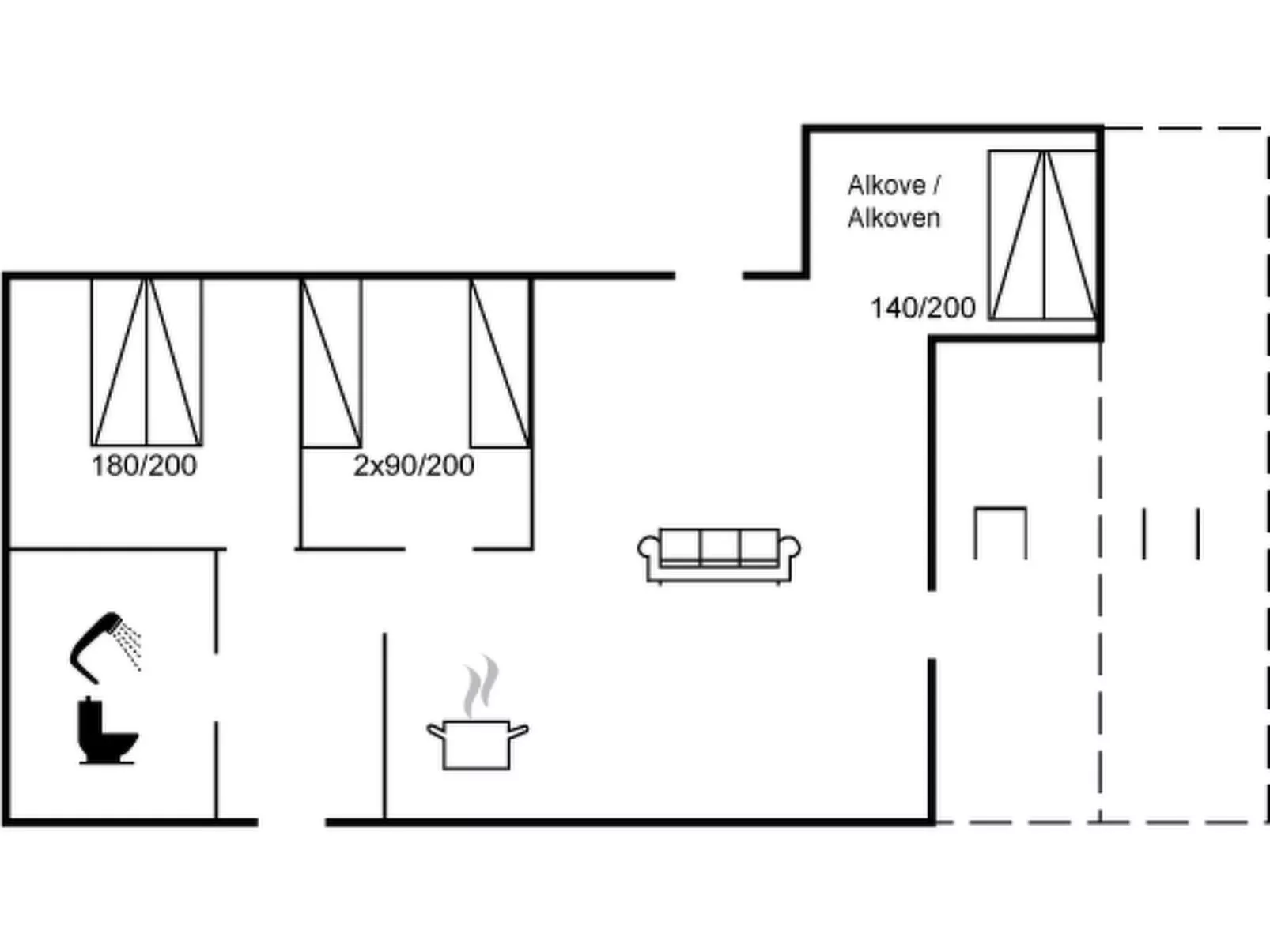 "Jelke" - 50m from the sea-Dedans