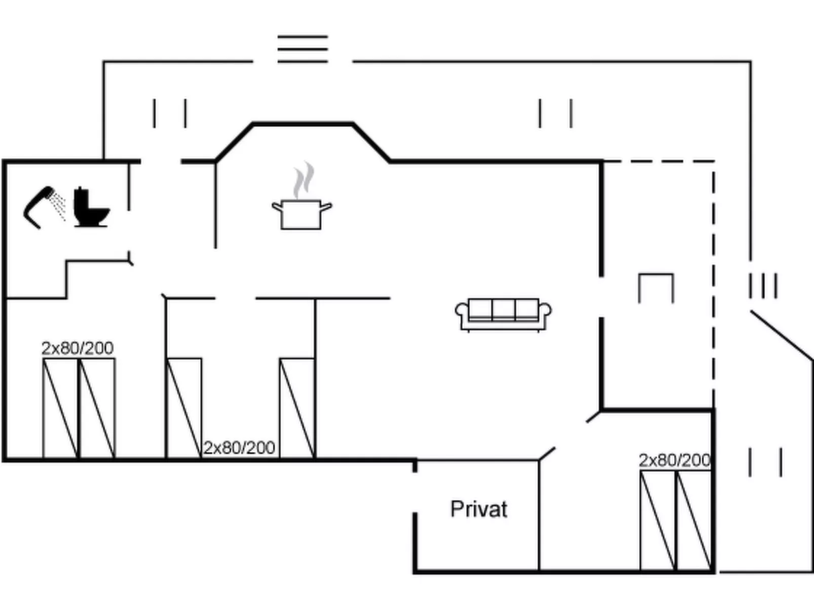 "Alethe" - 1km from the sea-Inside