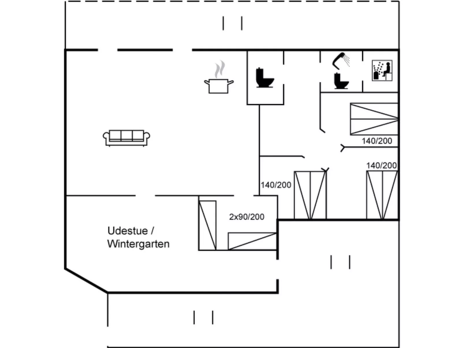 "Styrmer" - 1.2km from the sea-Inside
