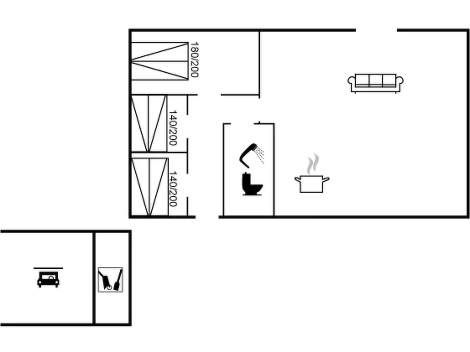 "Vilja" - 150m from the sea-Inside