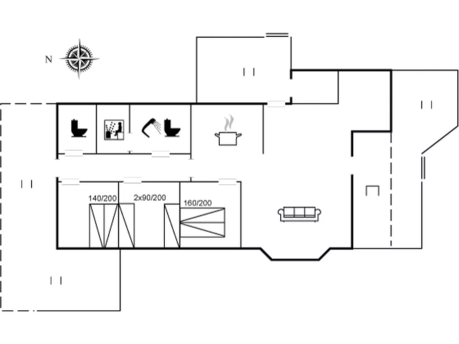 "Suometar" - 400m from the sea-Inside