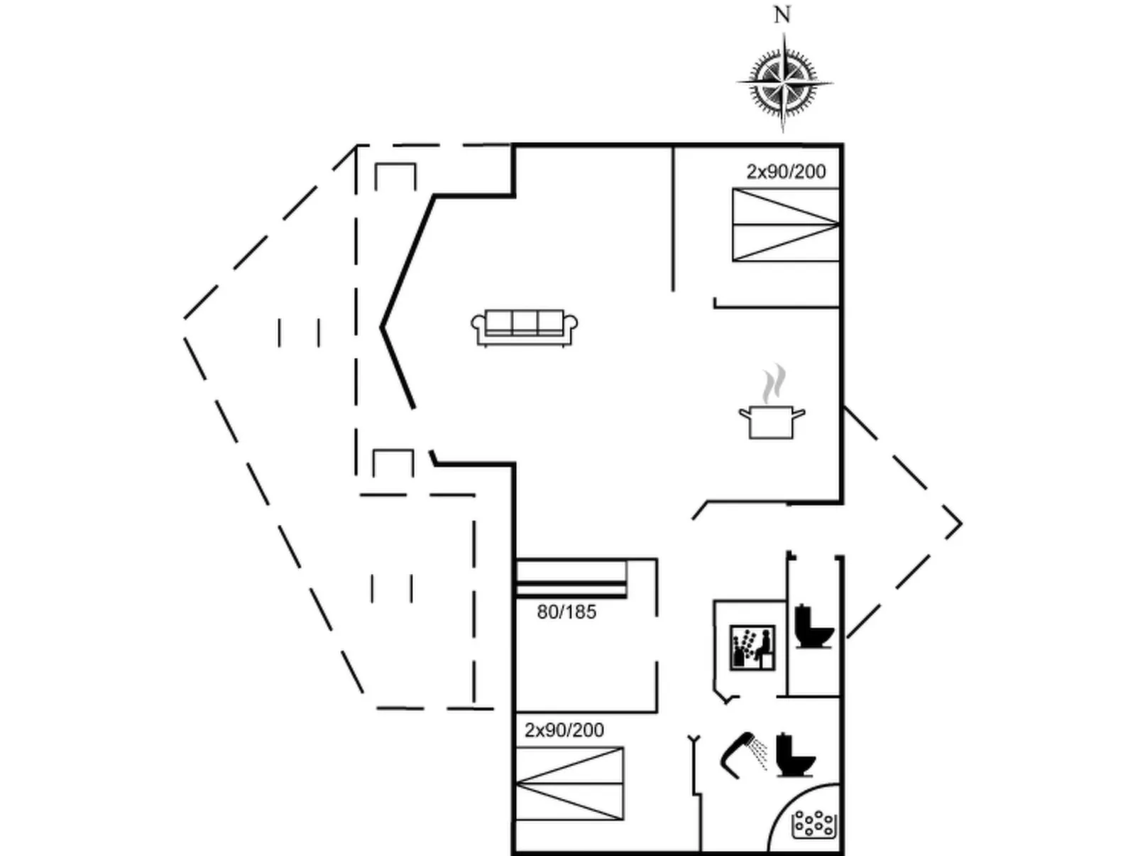 "Tashina" - 200m from the sea-Inside