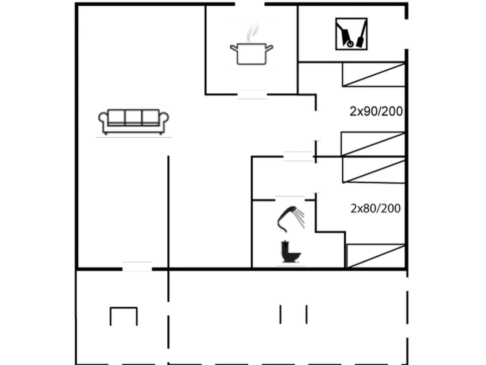 "Luiza" - 300m from the sea-Inside