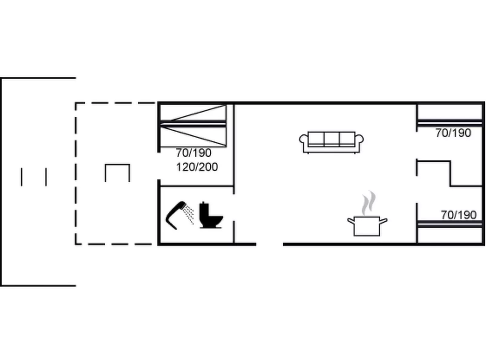 "Aiva" - 1.5km from the sea-Inside