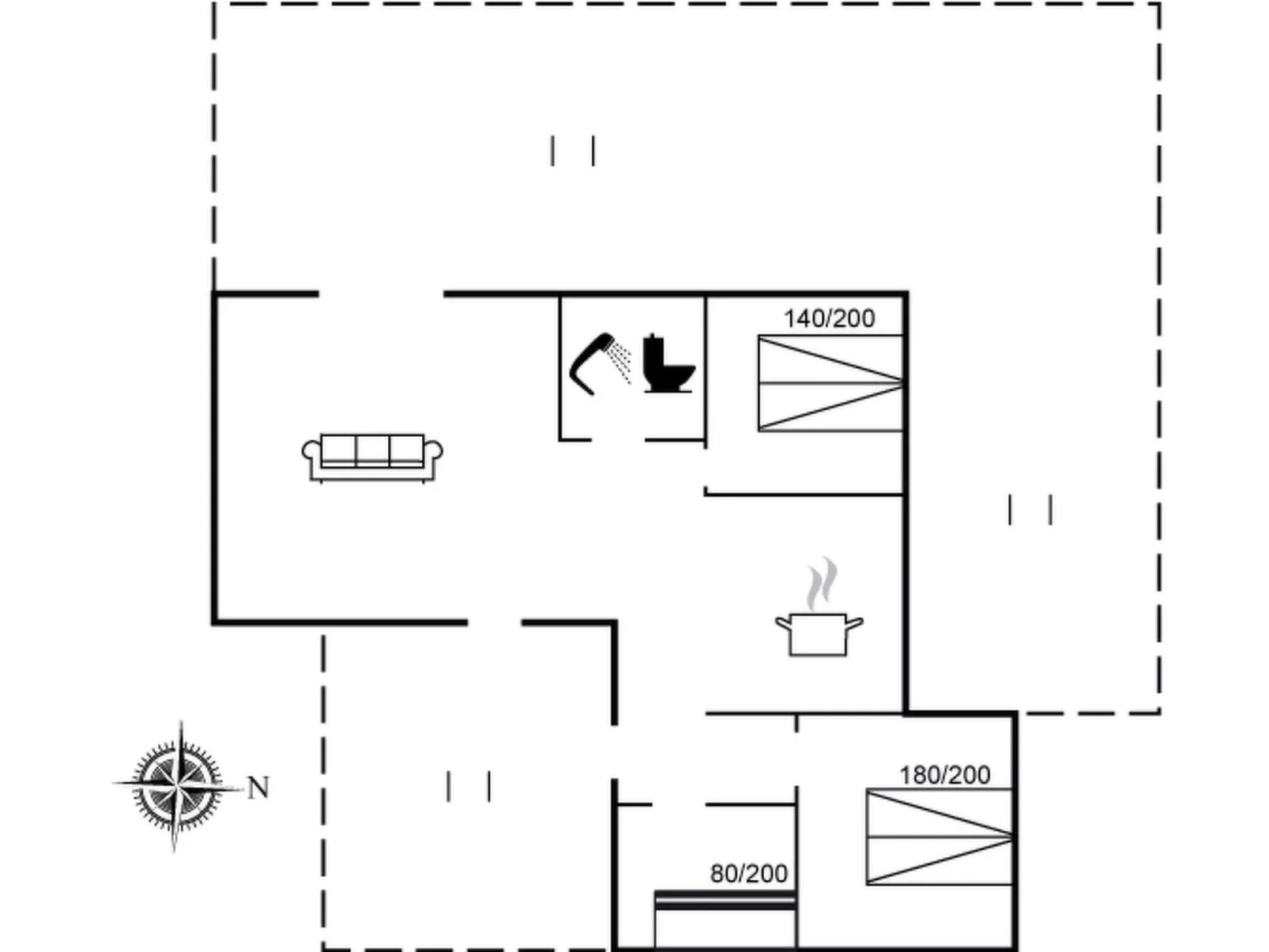 "Marit" - 150m from the sea-Inside