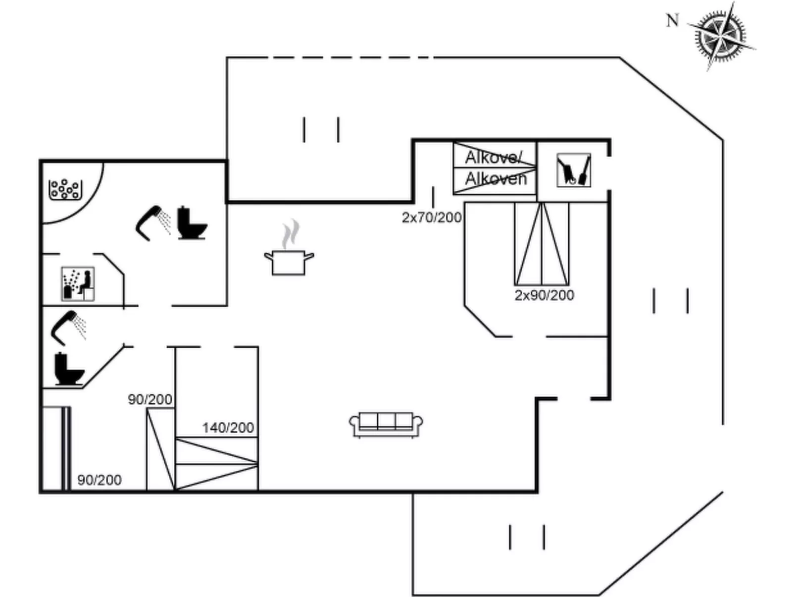 "Sina" - 300m from the sea-Inside