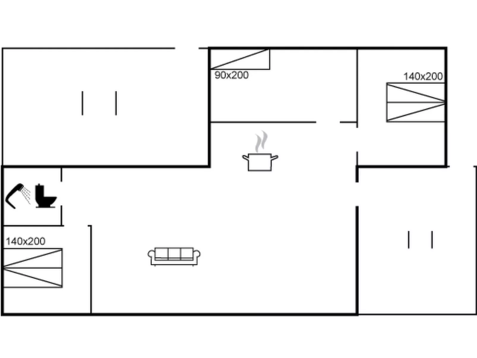 "Dyveke" - 220m from the sea-Inside