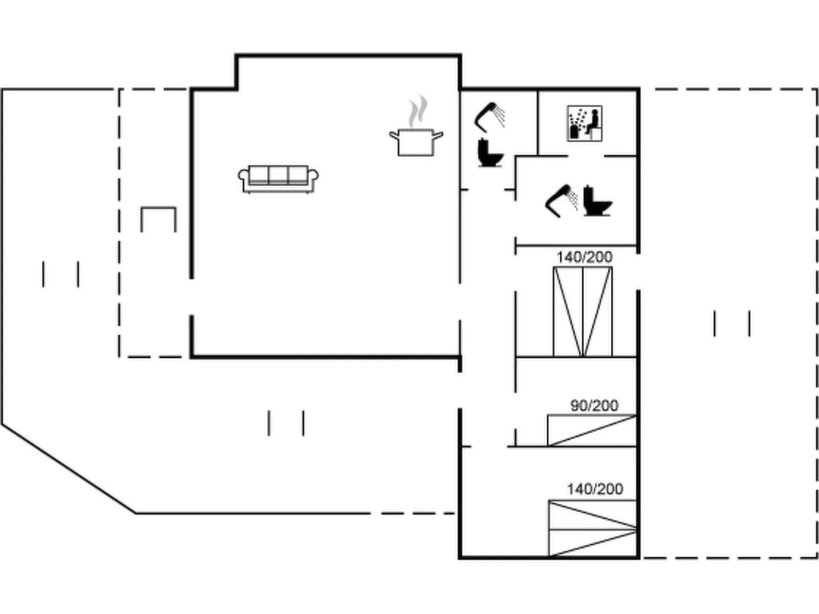 "Wifred" - 250m from the sea-Inside
