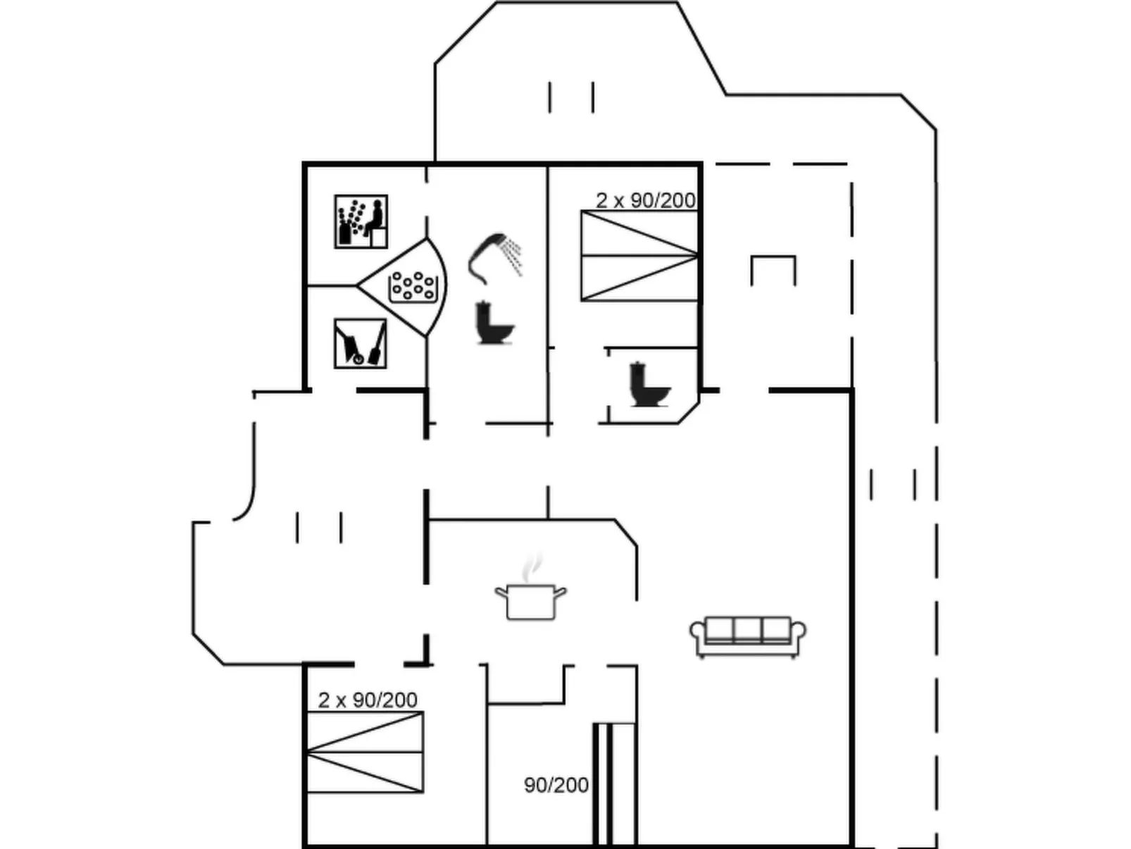 "Terho" - 1km from the sea-Inside
